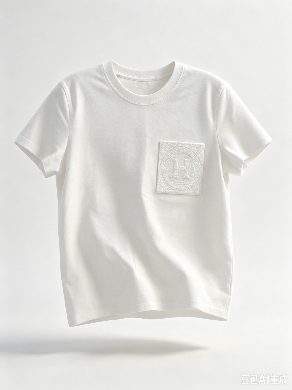 Hermes T-shirt droit poche brodée  T Shirt